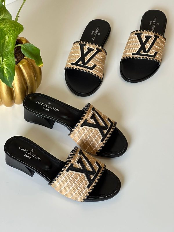 Louis Vuitton Raffia Sandals For Women