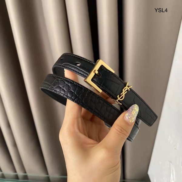Saint Laurent Monogram Square Buckle Belt - Image 6