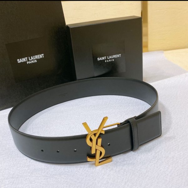 Saint Laurent Monogram Square Buckle Belt - Image 9