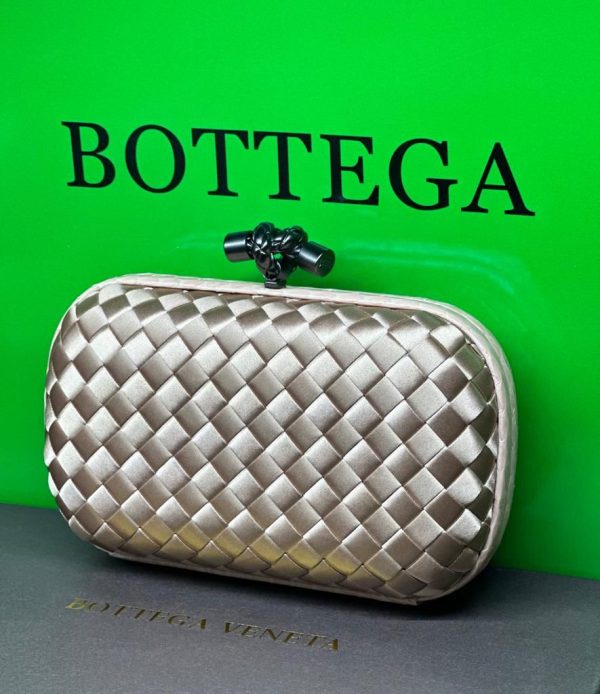 Bottega Veneta Knot Satin Clutch