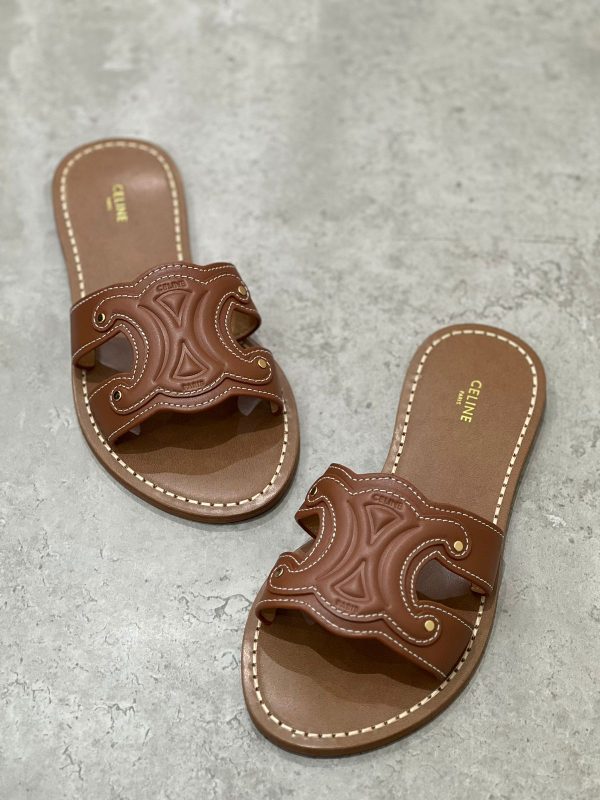 Celine Triomphe Mule In Calfskin - Image 2
