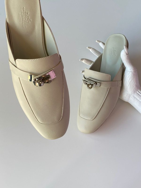Hermes Leather Oz Mules - Image 7