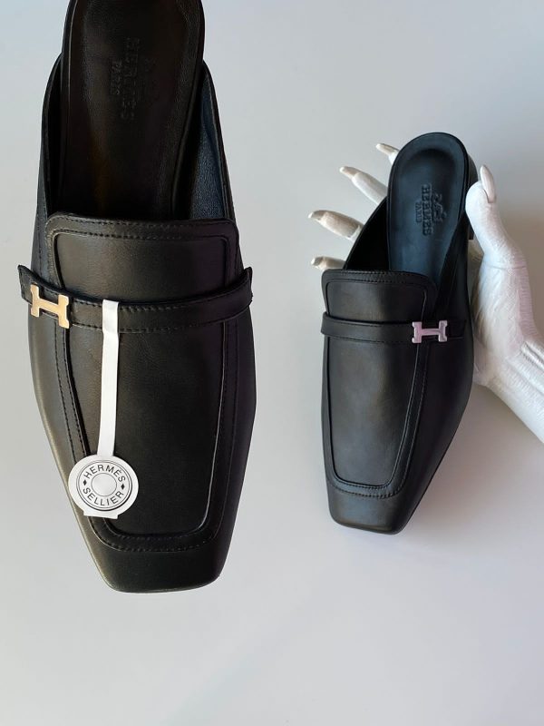 Hermes OZ Canvas Slides For Women - Image 3
