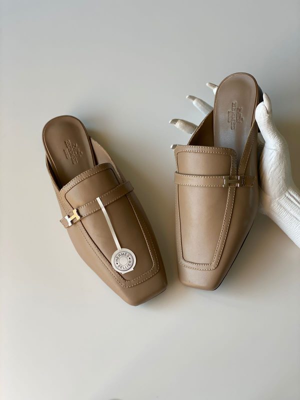 Hermes OZ Canvas Slides For Women - Image 4