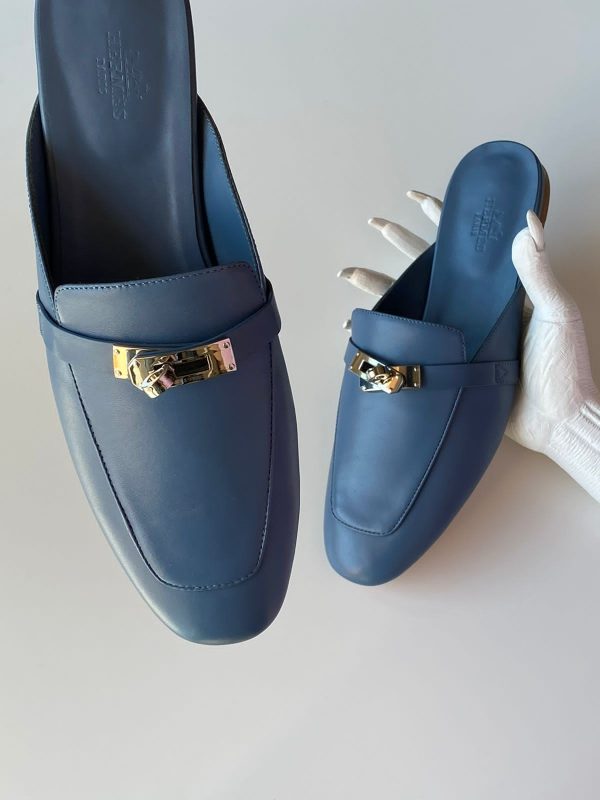 Hermes Leather Oz Mules - Image 5