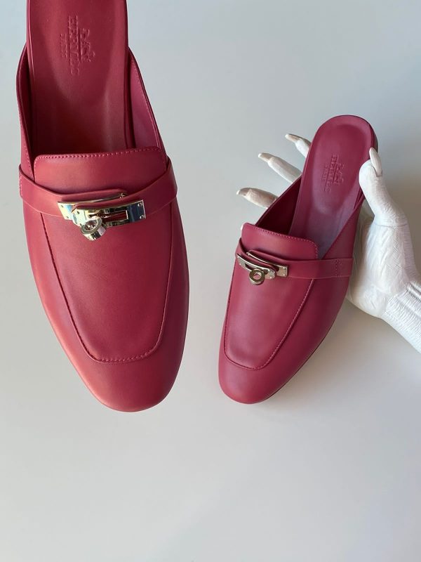 Hermes Leather Oz Mules - Image 6