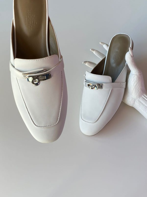Hermes Leather Oz Mules - Image 4