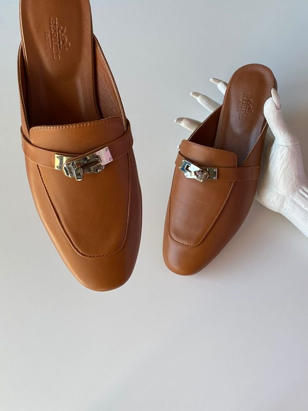 Hermes Leather Oz Mules - Image 3
