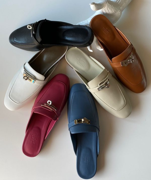 Hermes Leather Oz Mules