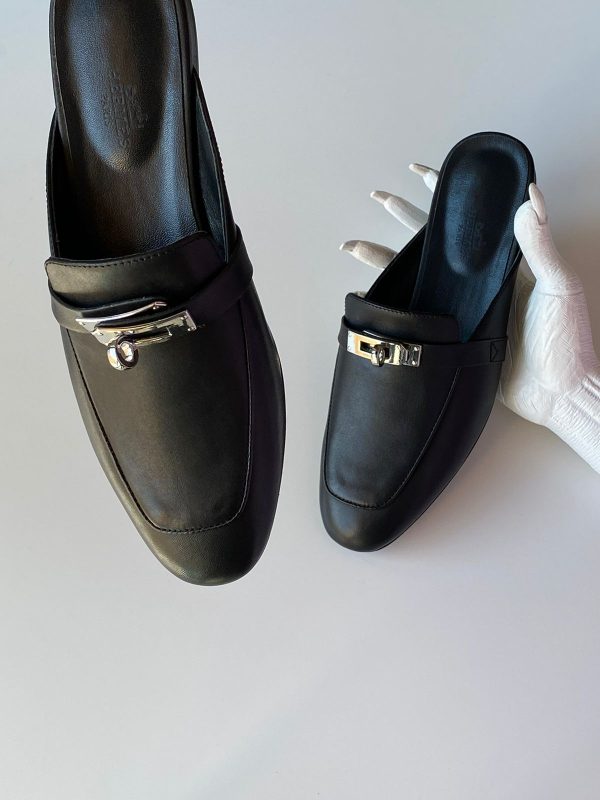 Hermes Leather Oz Mules - Image 2