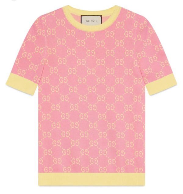 Gucci GG Jacquard Cotton Blend Sweater - Image 3
