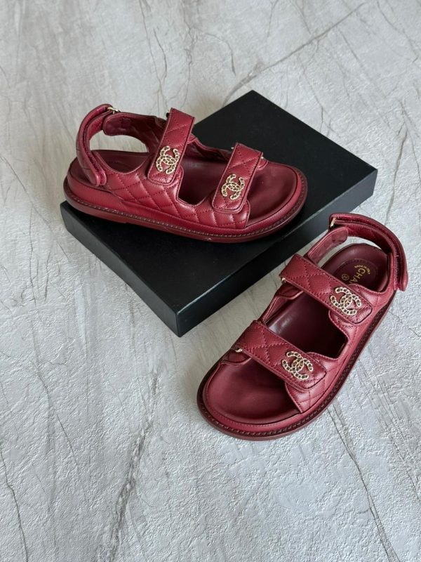 Chanel CC Logo Cavier Dad Sandal - Image 6