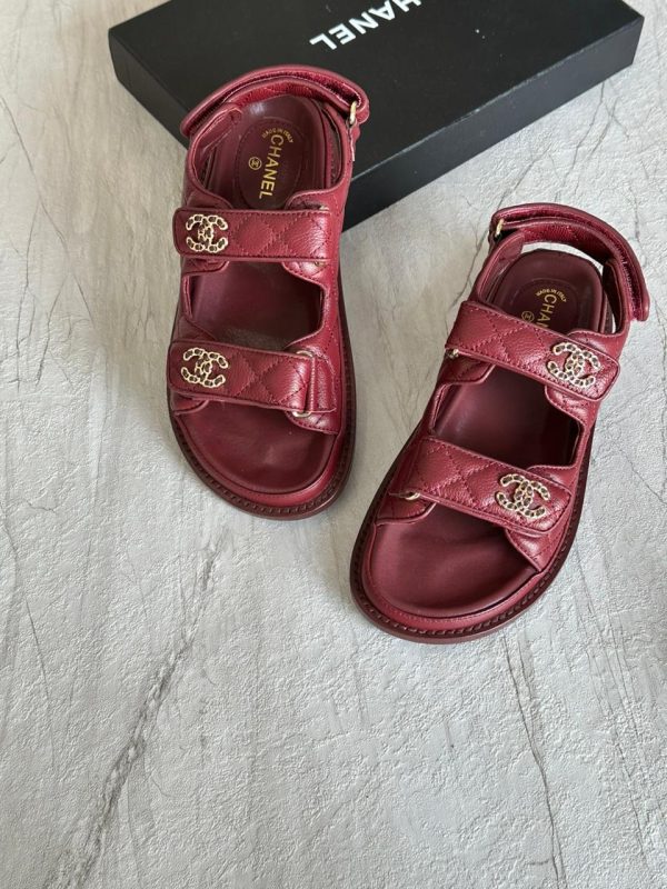 Chanel CC Logo Cavier Dad Sandal - Image 3