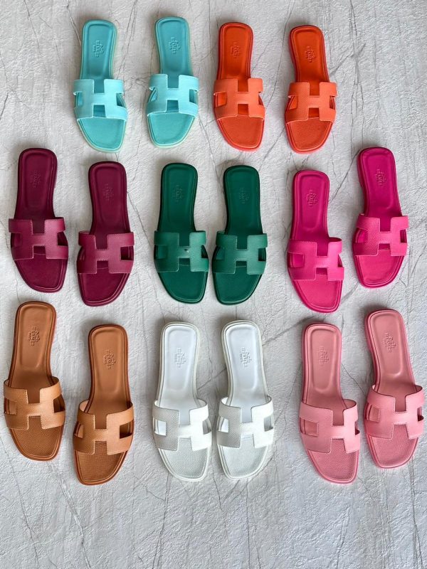 Hermes Oran Leather Sandals For Women - Image 2