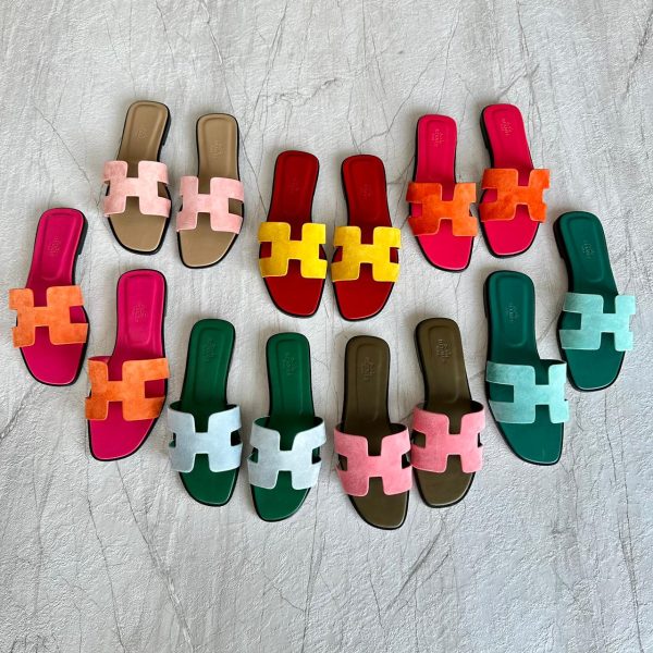 Hermes Oran Leather Sandals For Women - Image 3