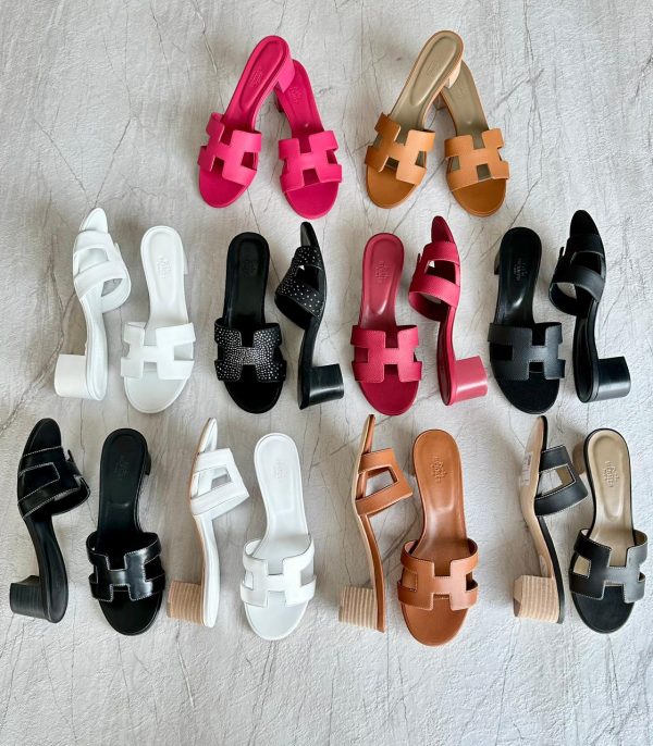 Hermes Oran Leather Sandals For Women - Image 4