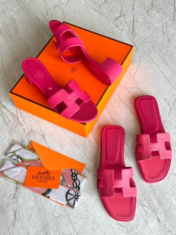 Hermes Oran Leather Sandals For Women - Image 6