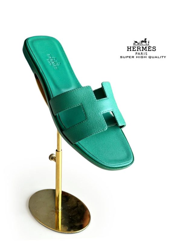 Hermes Oran Leather Sandals For Women - Image 18