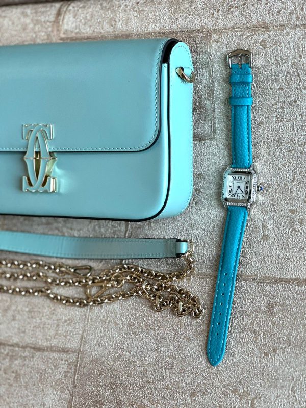 Cartier Leather Double C De Cartier Chain Bag - Image 6