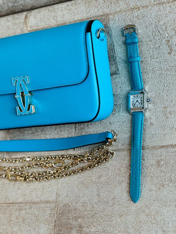 Cartier Leather Double C De Cartier Chain Bag - Image 5