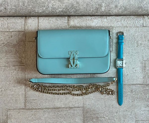 Cartier Leather Double C De Cartier Chain Bag - Image 2