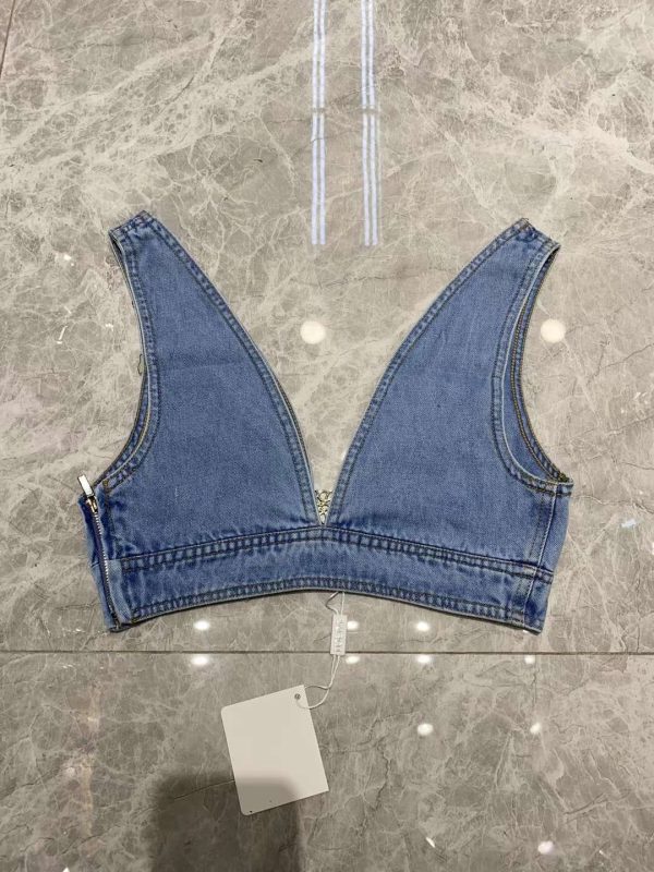 Loewe Paula's Ibiza Denim Bralette - Image 2