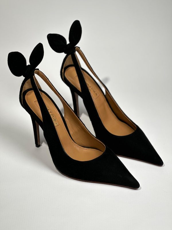 Aquazzura Bow Tie Slingback Pumps - Image 4