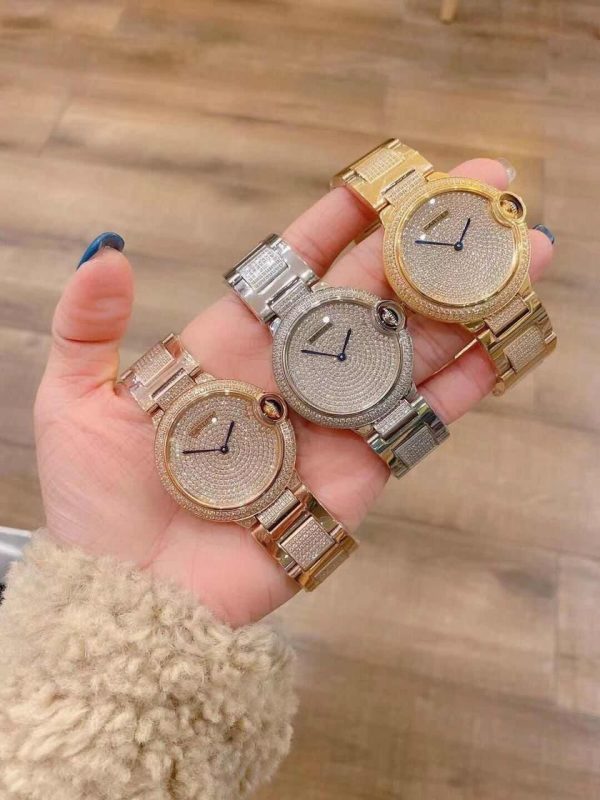 Cartier Diamond Case Ballon Blue De Watch