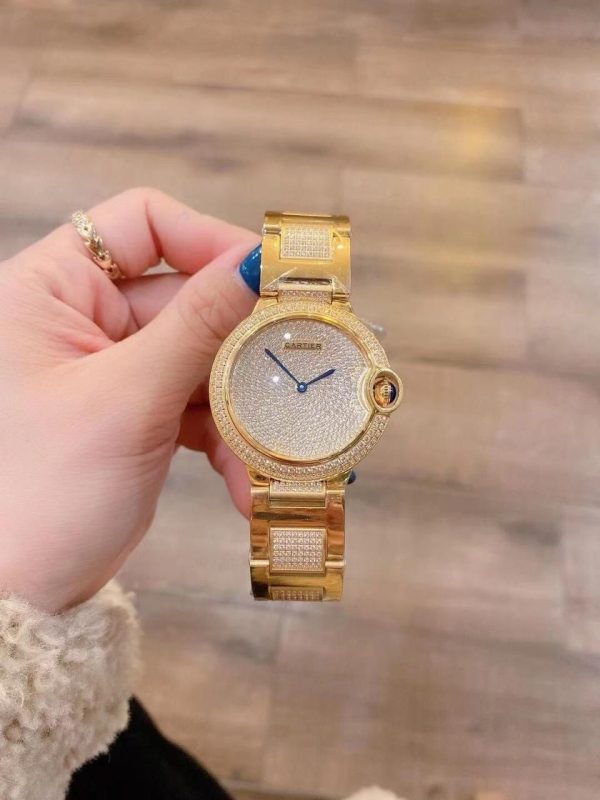 Cartier Diamond Case Ballon Blue De Watch - Image 2