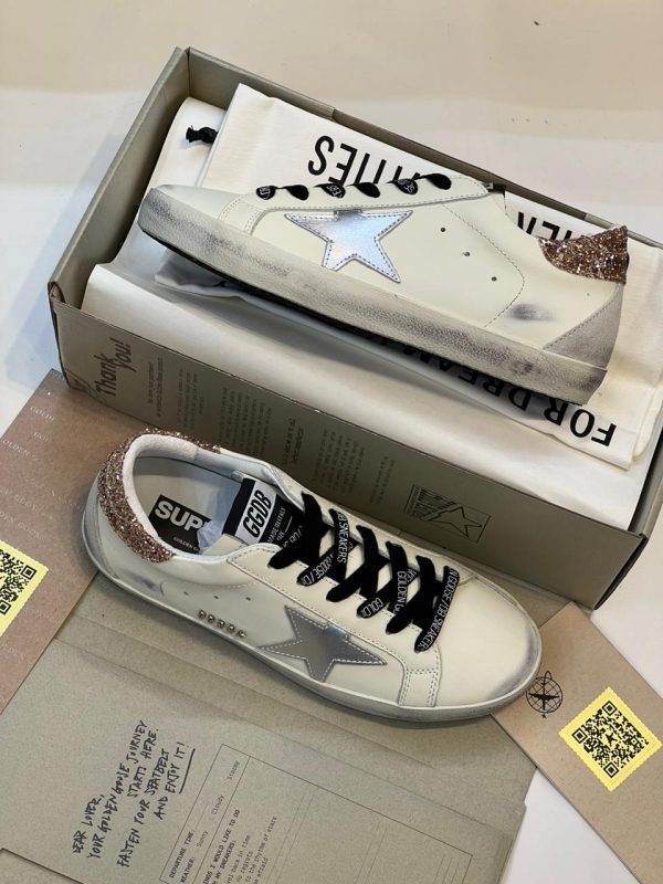 Golder Goose Deluxe Sneakers In White - Image 4