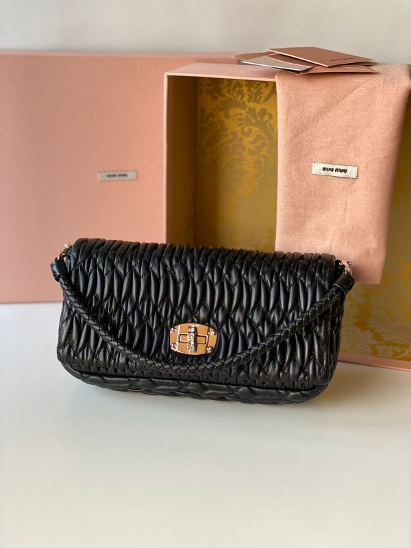 Miu Miu Crystal Nappa Leather Bag - Image 3