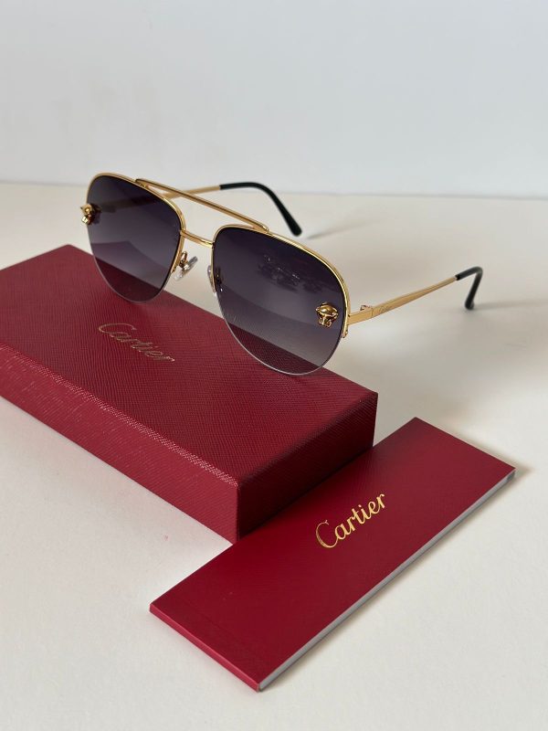 Cartier C Décor Metal Sunglasses - Image 3