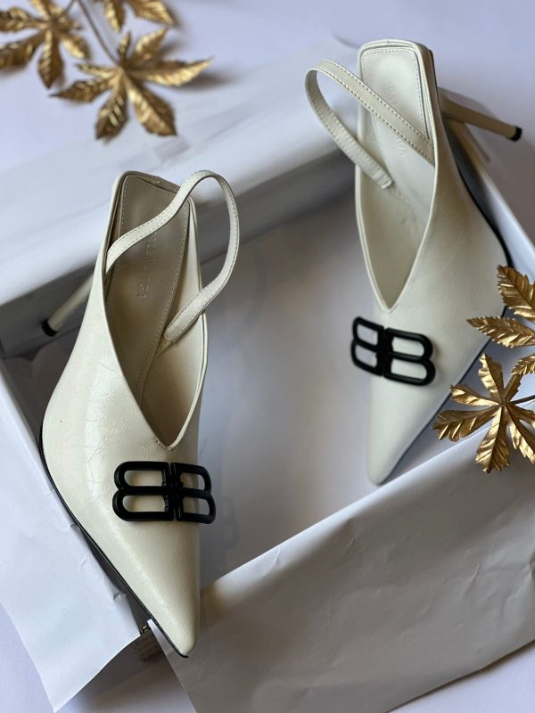 Balenciaga Knife BB Slingback Pumps - Image 7