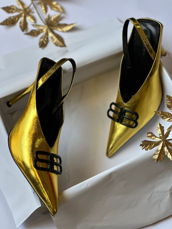 Balenciaga Knife BB Slingback Pumps - Image 5