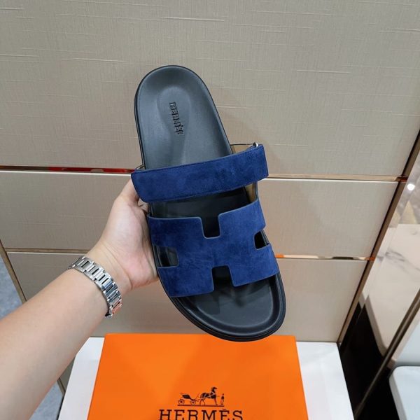Hermes Chypre New Leather Sandals - Image 9