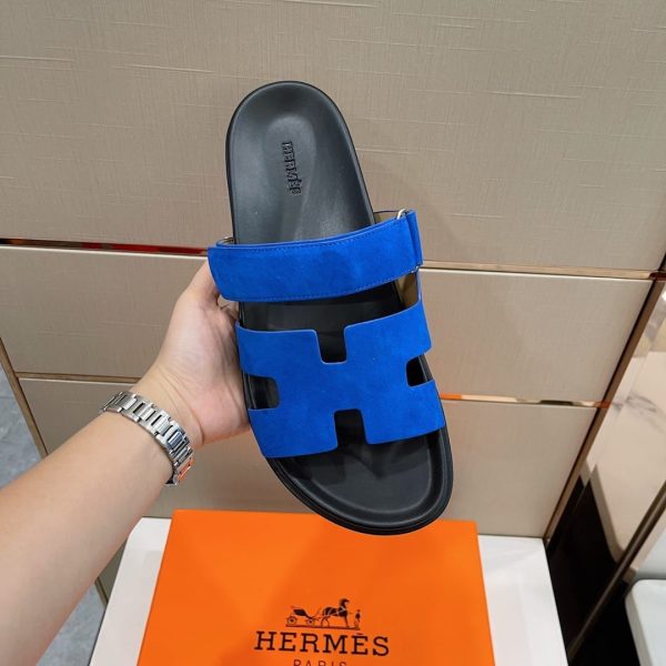 Hermes Chypre New Leather Sandals - Image 5