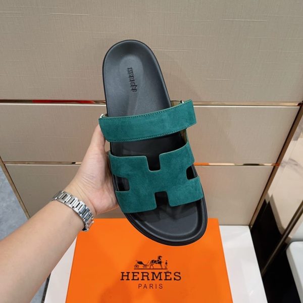 Hermes Chypre New Leather Sandals - Image 6