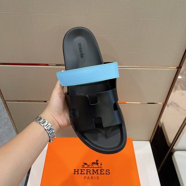 Hermes Chypre New Leather Sandals - Image 7