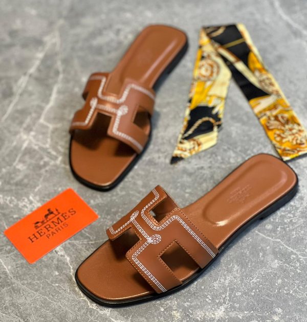 Hermes Oran Crystal Sandals For Women - Image 6