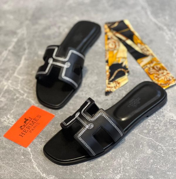 Hermes Oran Crystal Sandals For Women - Image 5