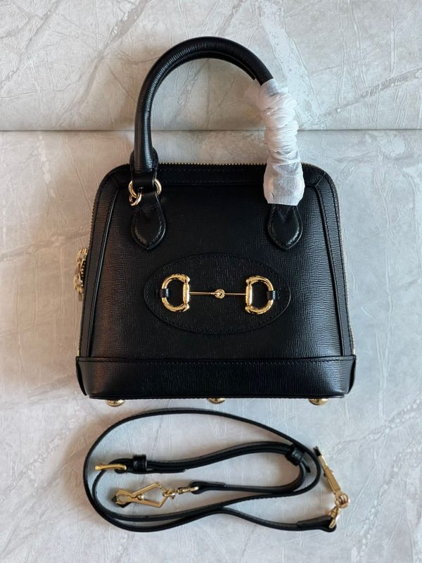 Gucci 1955 Horsebit GG Supreme Leather Bag - Image 2
