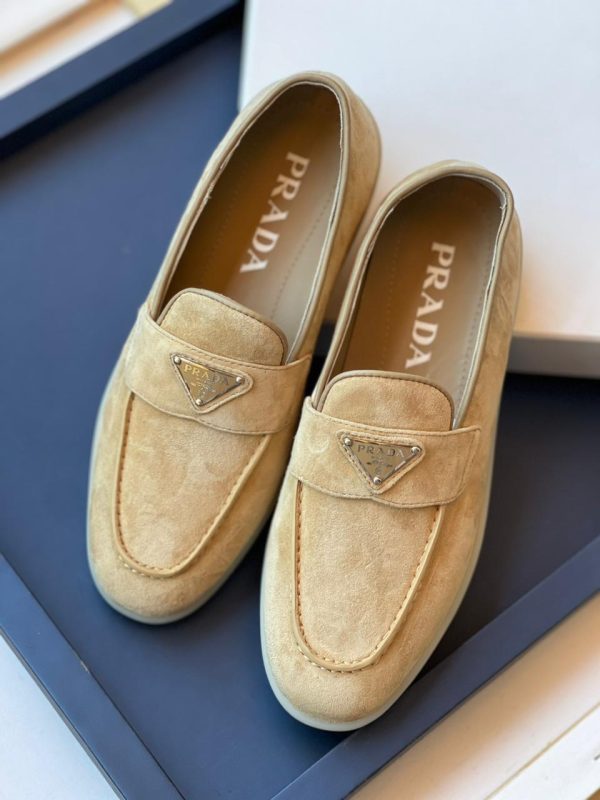 Prada Suede Leather Loafers For Women - Image 2