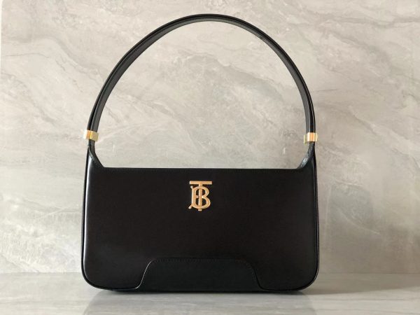 Burberry TB Black Medium Shoulder Bag