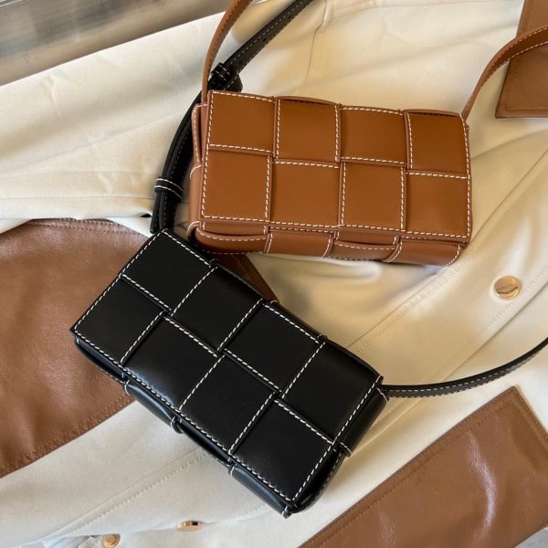 Bottega Veneta Old Paper Stitch Cassette Belt Bag