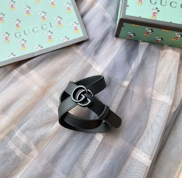 Gucci Chrystal GG Marmont Leather Belt - Image 8