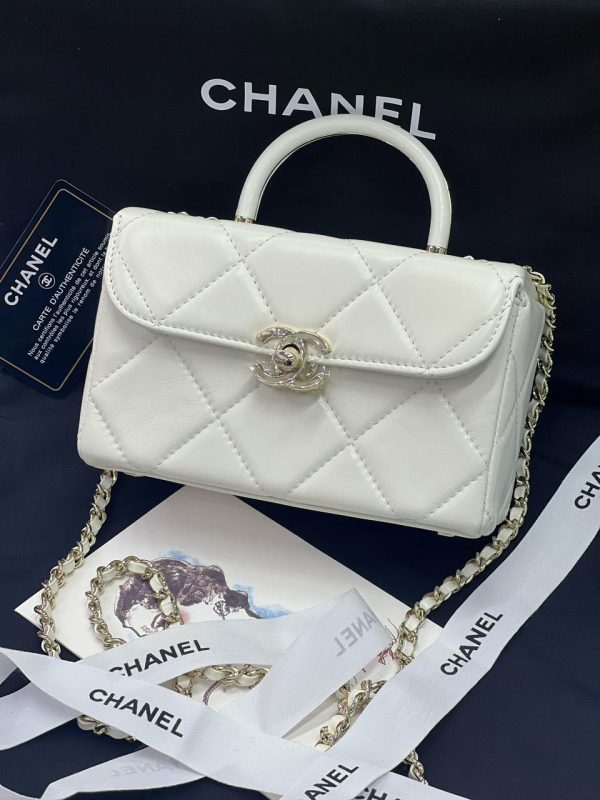 Chanel Top Handle Flap Bags In Chain - Image 4