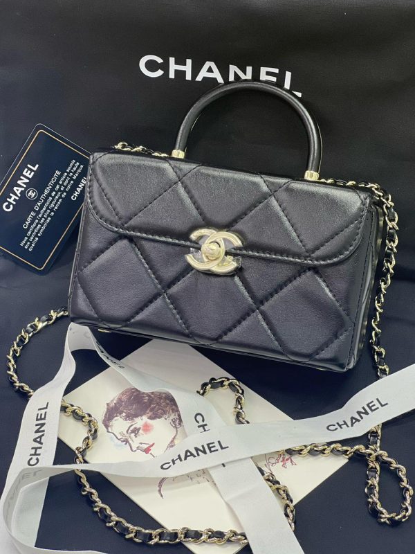 Chanel Top Handle Flap Bags In Chain - Image 3