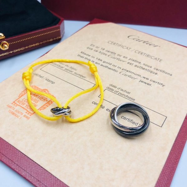 Cartier Trinity Gold Adjustable Cord Bracelet - Image 3