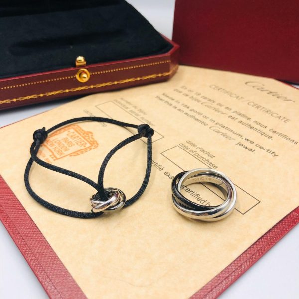 Cartier Trinity Gold Adjustable Cord Bracelet - Image 4