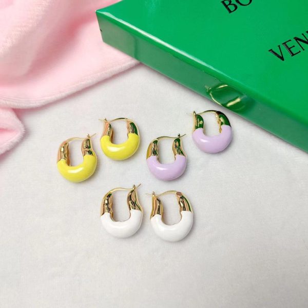 Bottega Veneta Twist Gold Tone Earrings - Image 19